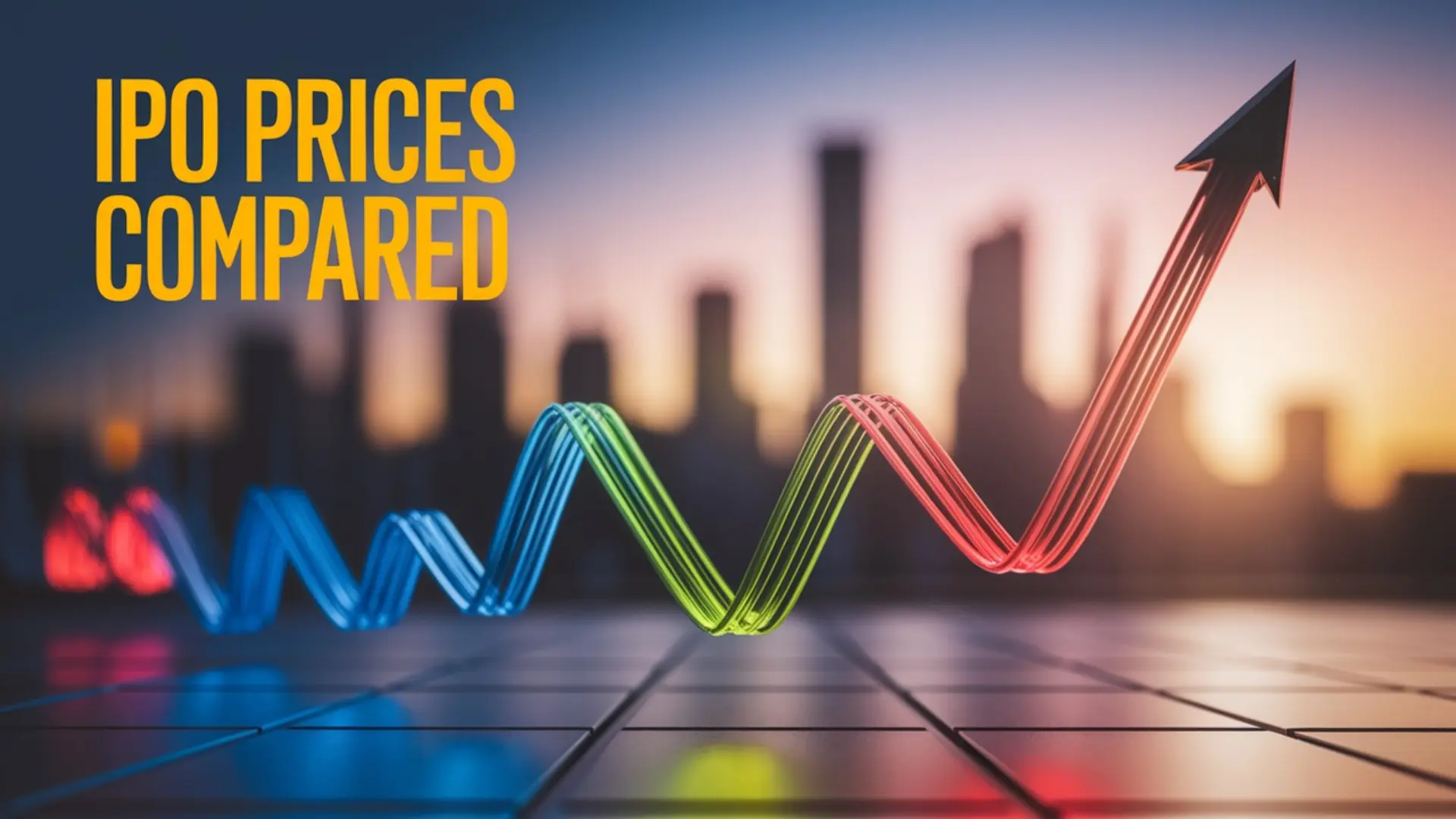 IPO listing vs issue price comparison