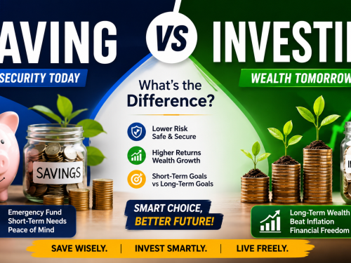 Saving vs. Investing: Key Differences, Benefits & Examples (2026 Guide)