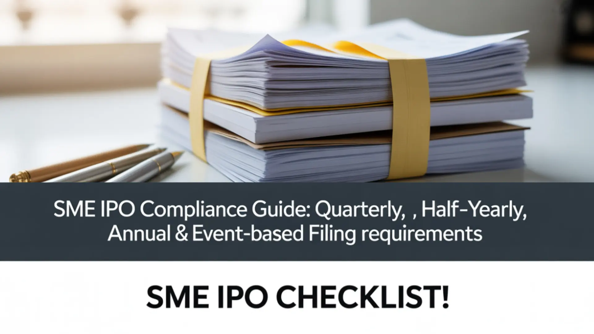 SME IPO Compliance Guide: Quarterly, Half-Yearly, Annual & Event-Based Filing Requirements